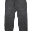 LEVI'S 505 Mens Jeans Black Regular Straight Denim Medium W38 L30 Classic Fit