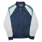 NAUTICA Mens Track Jacket Blue Colourblock M