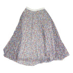 BOSS HUGO BOSS Womens Multi-Colour Flare Midi Polyester Pleated Skirt M Elegant