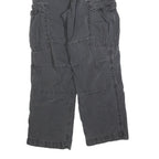 CARHARTT Mens Regular Black Cotton Blend Cargo Trousers W30 L30 Workwear