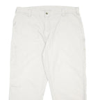 CARHARTT Mens Cotton White Relaxed Straight Trousers W40 L28 Workwear Casual