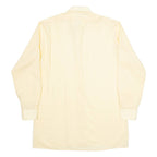 ACKERMAN Mens Plain Shirt Orange Long Sleeve M