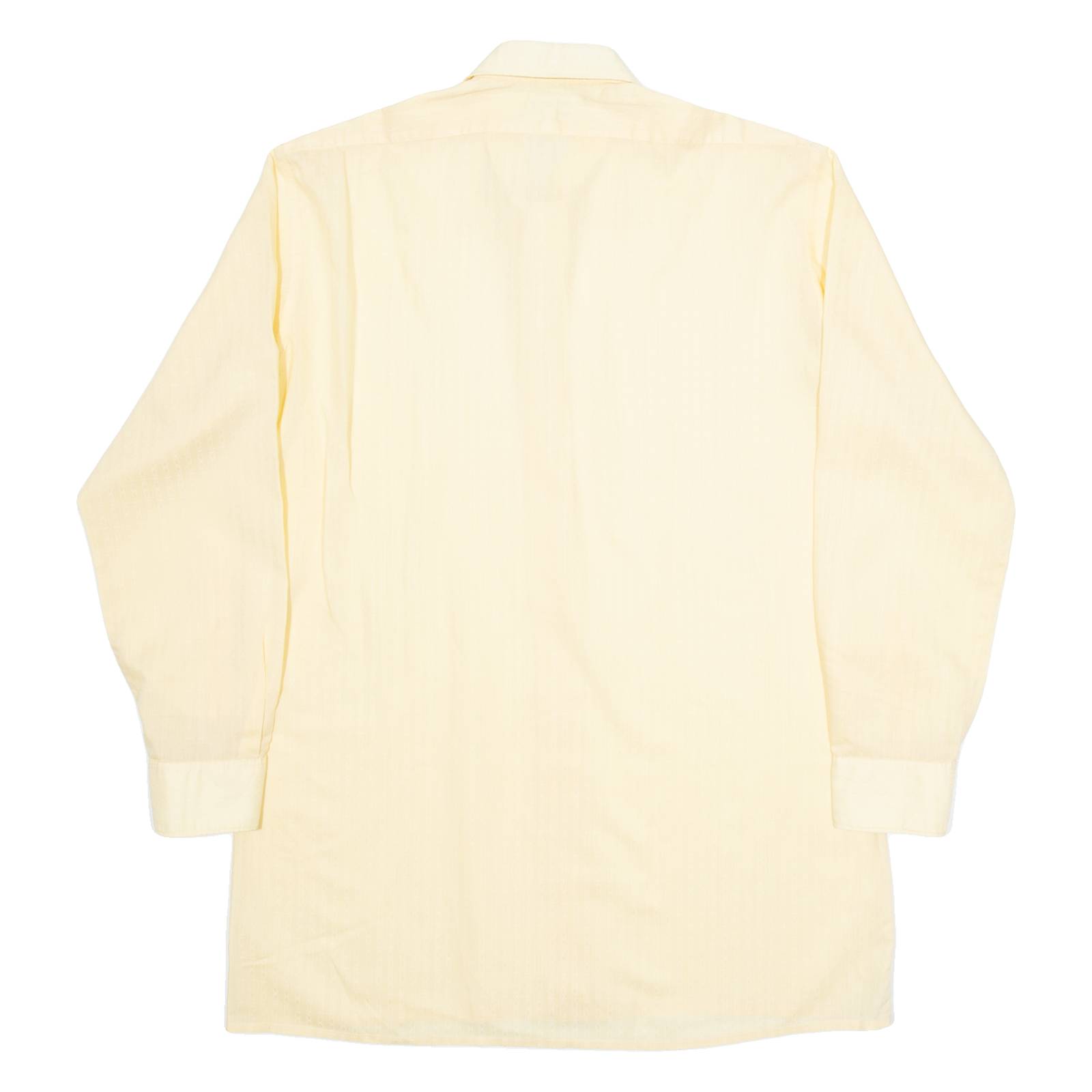ACKERMAN Mens Plain Shirt Orange Long Sleeve M
