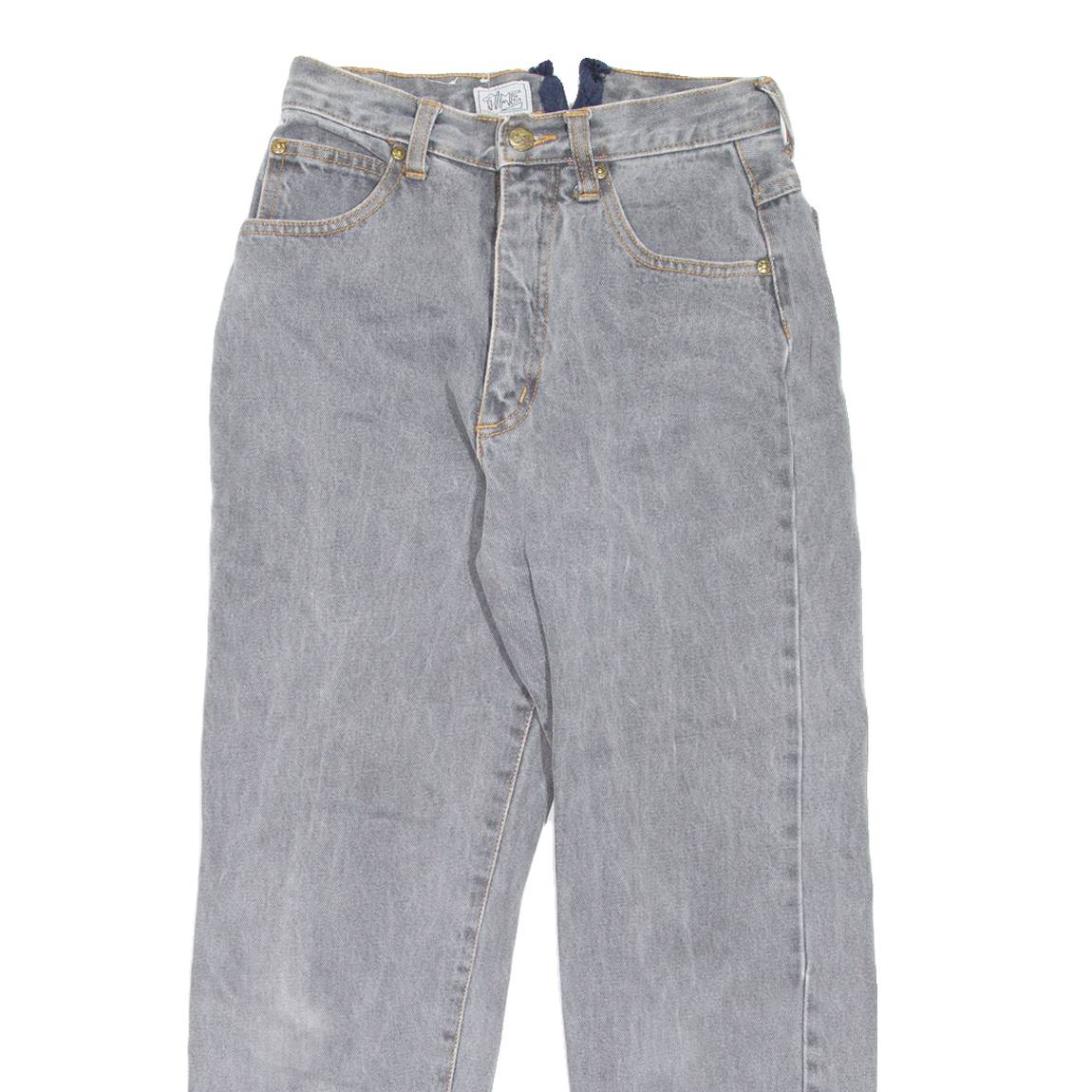 TIME Womens Jeans Grey Regular Mom 90s W24 L24