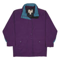 WOOLRICH Womens Purple & Teal Outdoor Jacket S Nylon Zip Classic Fit
