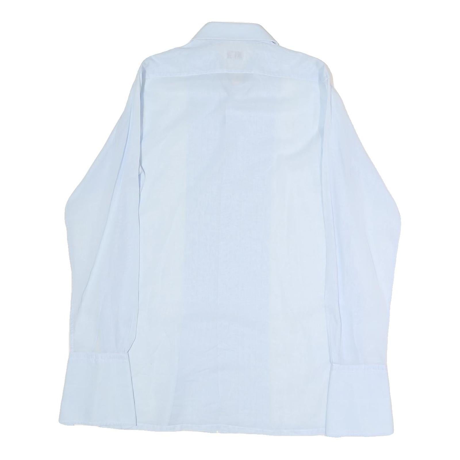 WELIS Mens Light Blue Shirt L Formal Button Collar Classic Fit