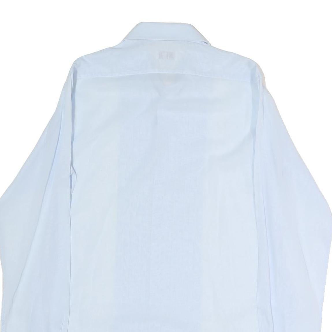 WELIS Mens Light Blue Shirt L Formal Button Collar Classic Fit