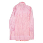 Womens Shirt Pink Collared Long Sleeve L