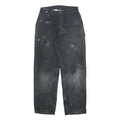 CARHARTT Blanket Lined Mens Cotton Black Straight Leg Trousers W30 L32 Workwear