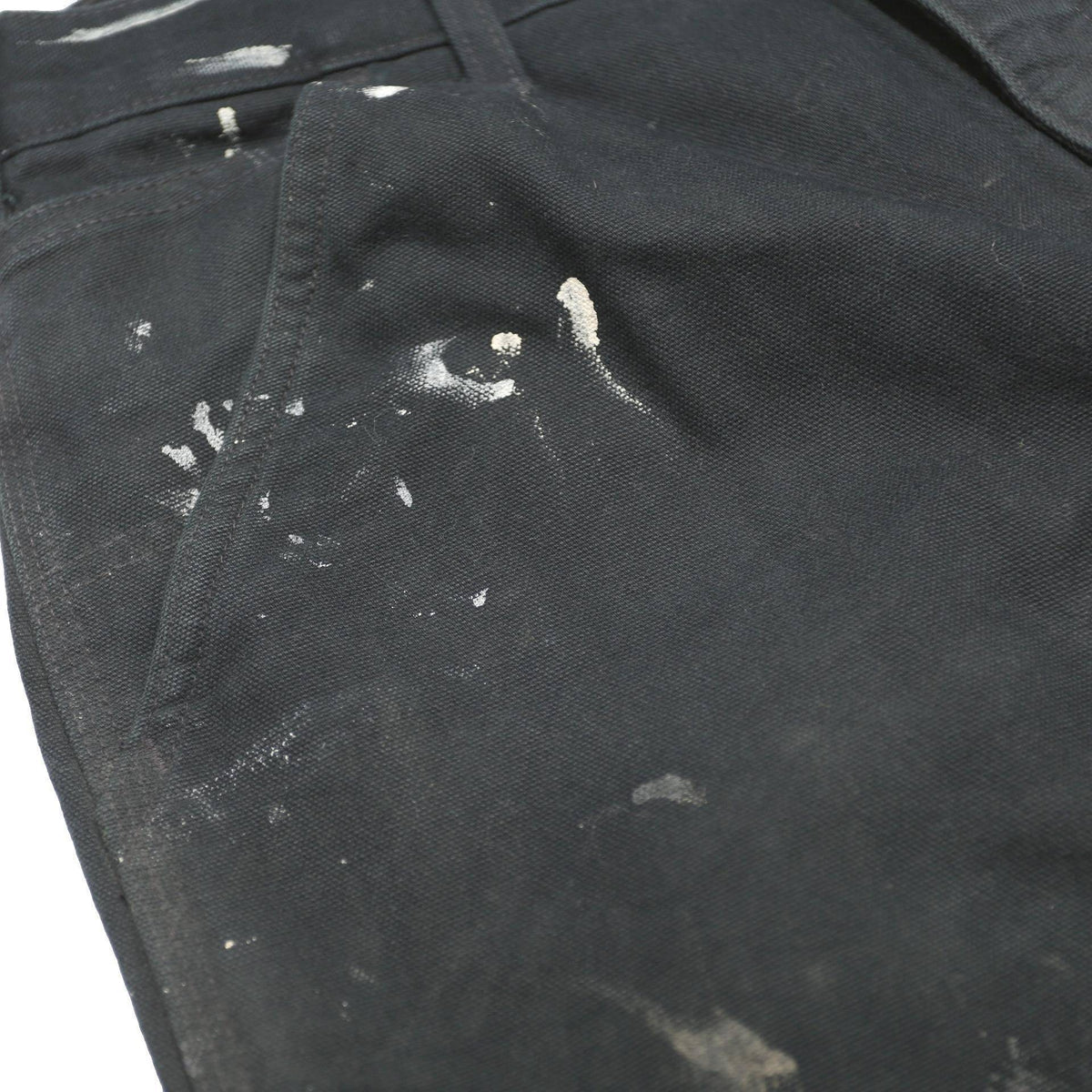 CARHARTT Blanket Lined Mens Cotton Black Straight Leg Trousers W30 L32 Workwear