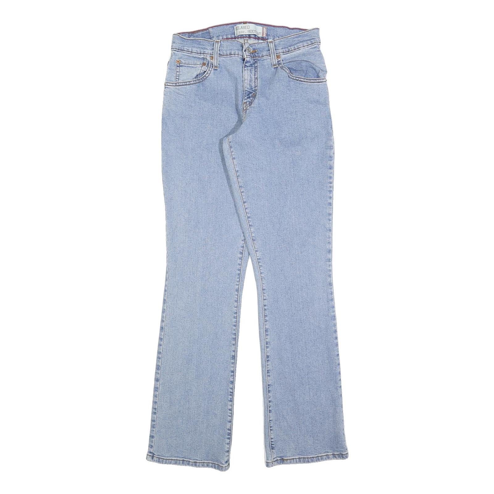 LEVI'S 550 Straight Womens Jeans Light Blue Relaxed Straight Denim W28 L32