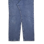 WRANGLER Mens Jeans Blue Regular Straight Denim Medium W38 L30 Classic Fit Zip