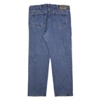 WRANGLER Mens Jeans Blue Regular Straight Denim Medium W38 L30 Classic Fit Zip
