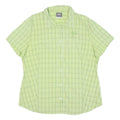 JACK WOLFSKIN Womens Green Check Shirt XL Lightweight Outdoor Casual Summer