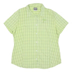 JACK WOLFSKIN Womens Green Check Shirt XL Lightweight Outdoor Casual Summer