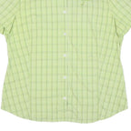 JACK WOLFSKIN Womens Green Check Shirt XL Lightweight Outdoor Casual Summer