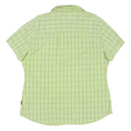 JACK WOLFSKIN Womens Green Check Shirt XL Lightweight Outdoor Casual Summer