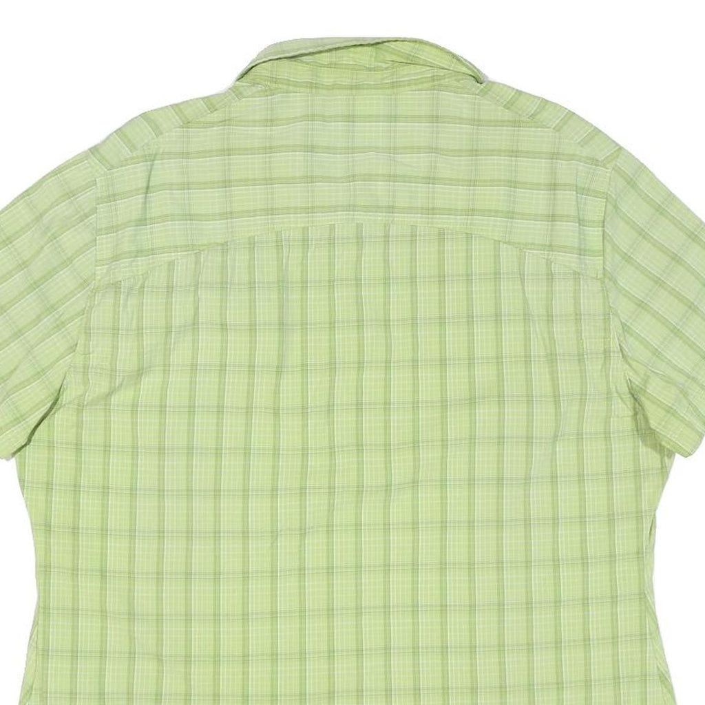 JACK WOLFSKIN Womens Green Check Shirt XL Lightweight Outdoor Casual Summer