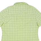 JACK WOLFSKIN Womens Green Check Shirt XL Lightweight Outdoor Casual Summer