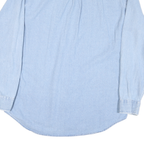 CROFT & BARROW Mens Blue Cotton Blend Shirt L Button-Down Collar Classic Fit