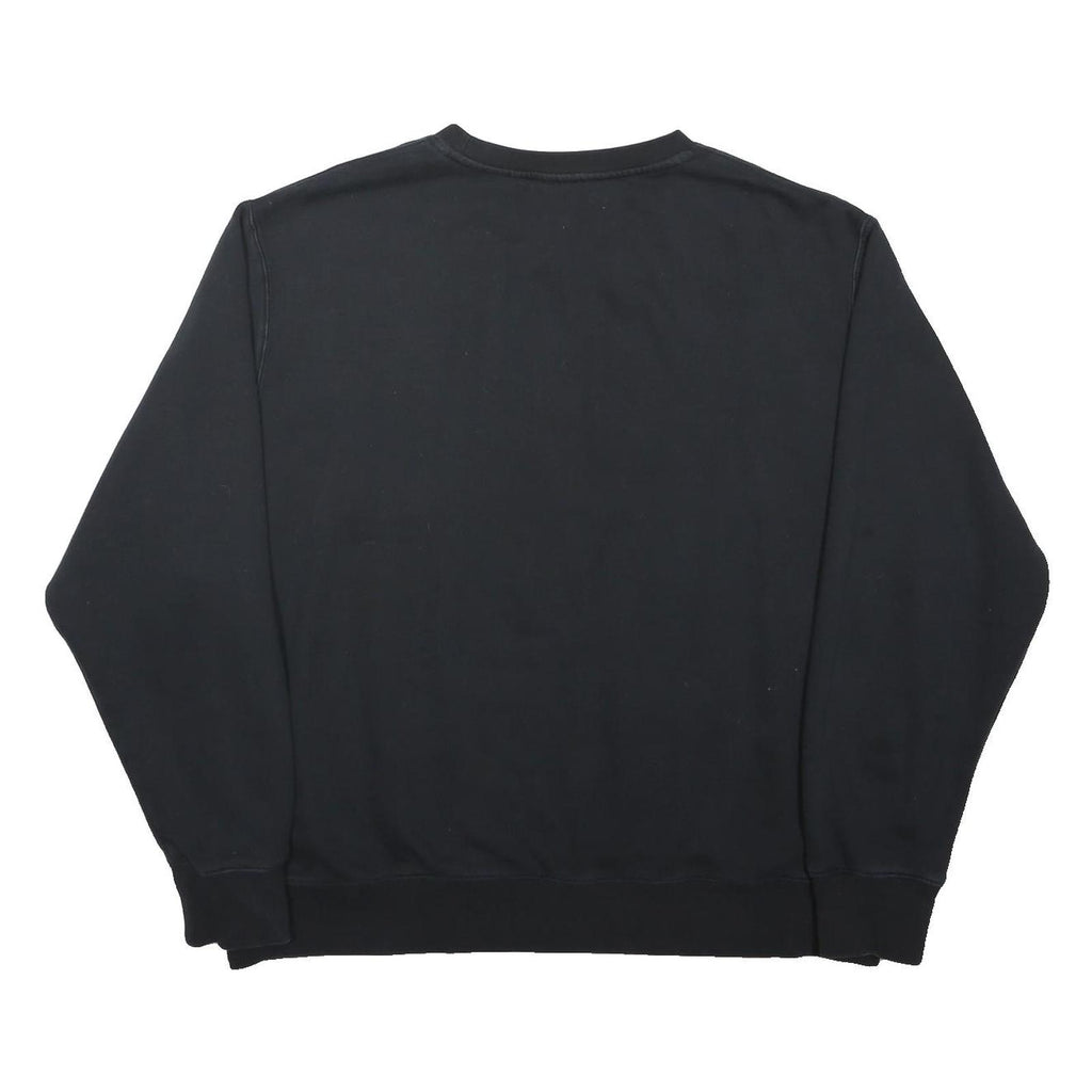NIKE Mens Black Sweatshirt Crew Neck 2XL Cotton Blend Classic Sportswear