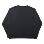 NIKE Mens Black Sweatshirt Crew Neck 2XL Cotton Blend Classic Sportswear