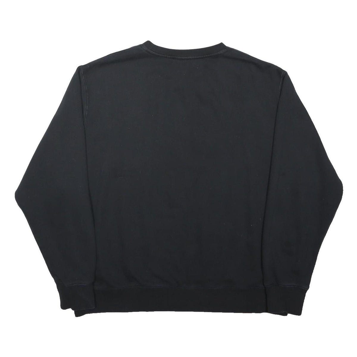 NIKE Mens Black Sweatshirt Crew Neck 2XL Cotton Blend Classic Sportswear