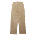 AMERICAN EAGLE Womens Beige Cotton Blend Regular Cargo Trousers W26 L30 Casual