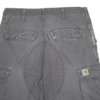 CARHARTT Mens Shorts Grey Cargo L W31 Workwear Durable Cotton Blend