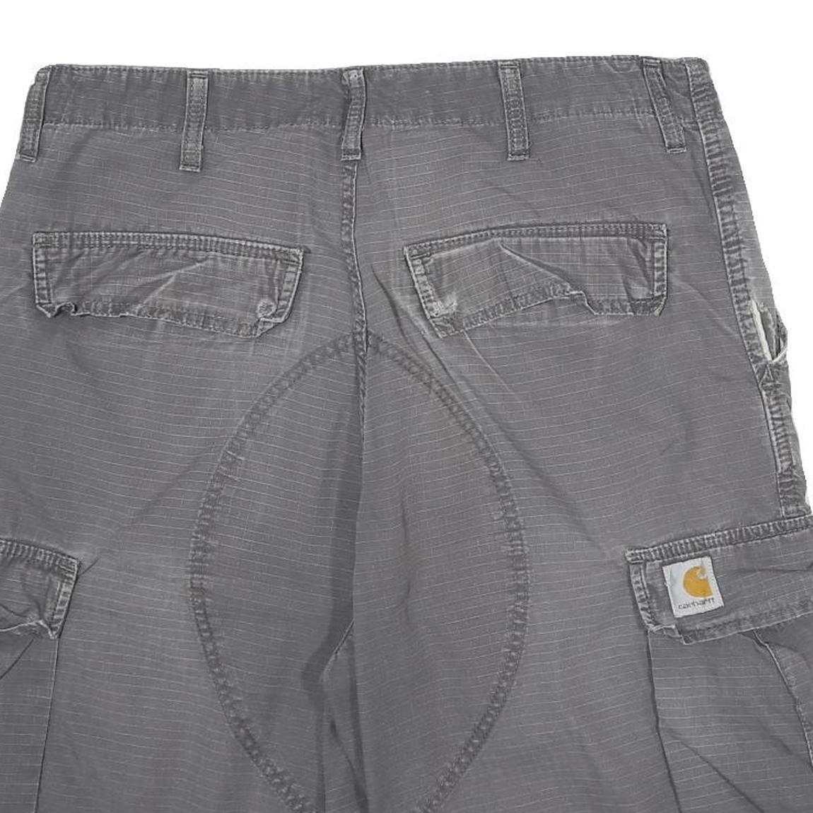 CARHARTT Mens Shorts Grey Cargo L W31 Workwear Durable Cotton Blend