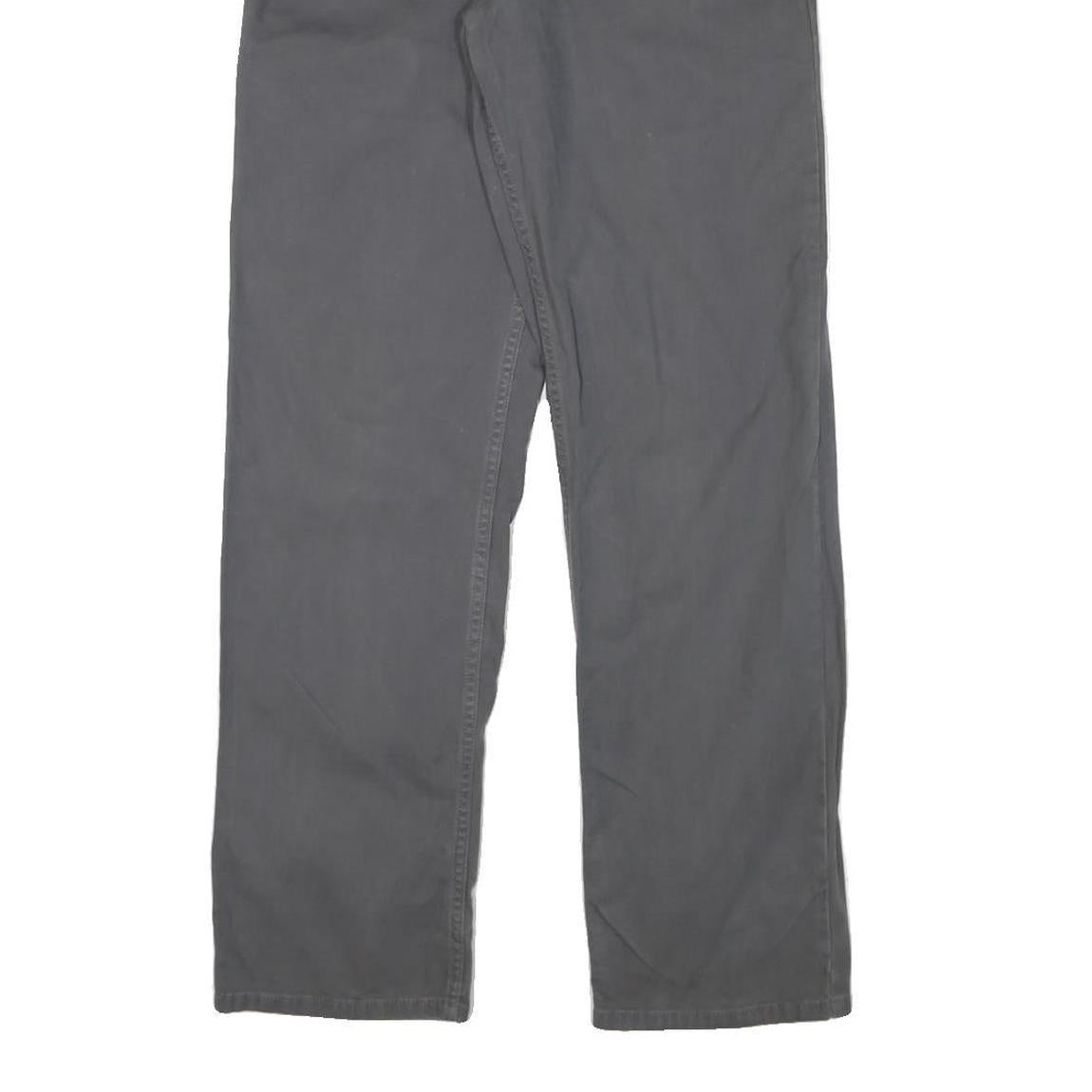 CARHARTT Mens Cotton Blend Grey Relaxed Straight Trousers W28 L32 Workwear