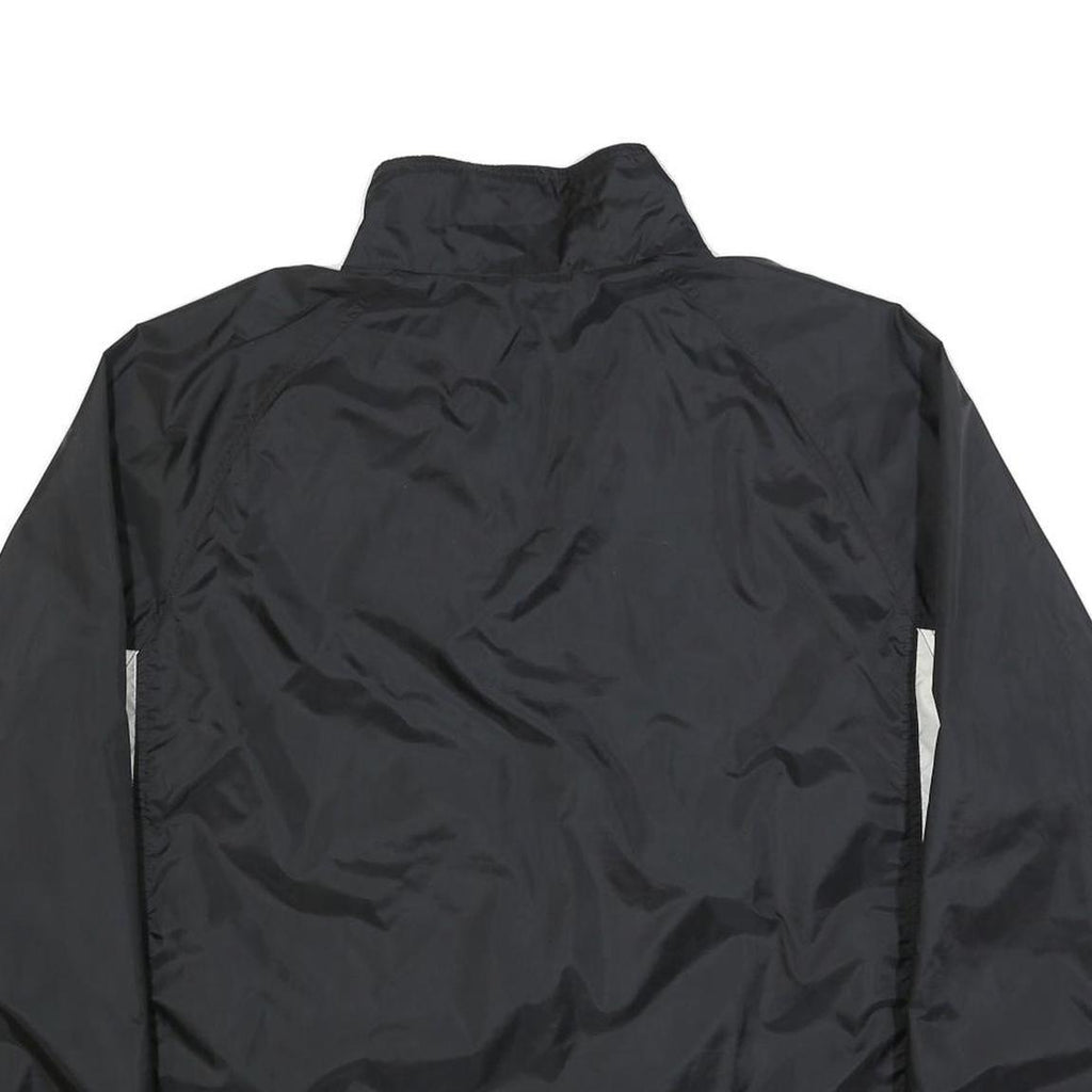 NIKE Mens Black & White Zip Jacket XL Nylon Sportswear Athletic Windbreaker