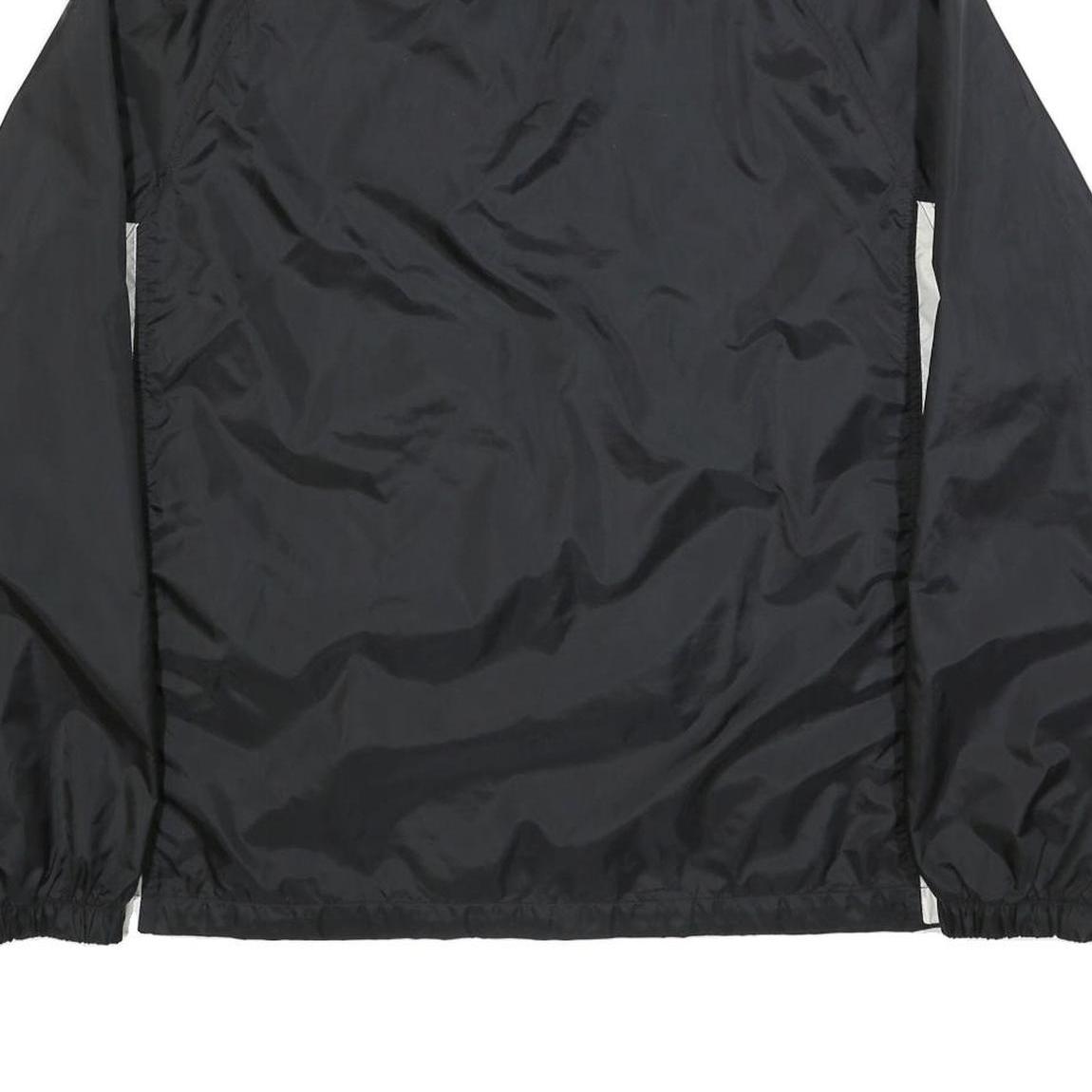 NIKE Mens Black & White Zip Jacket XL Nylon Sportswear Athletic Windbreaker