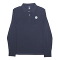 NORTH SAILS Mens Navy Blue Long Sleeve Cotton Polo Shirt L Regular Fit