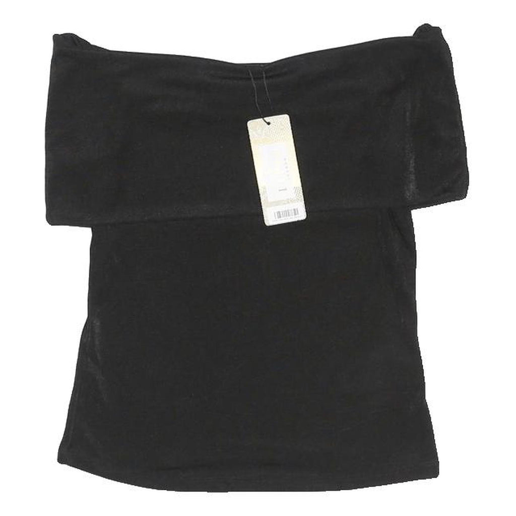 LIPSY Womens Black Bardot Top Sleeveless UK 12 Polyester Blend Evening