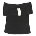 LIPSY Womens Black Bardot Top Sleeveless UK 12 Polyester Blend Evening