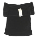 LIPSY Womens Black Bardot Top Sleeveless UK 12 Polyester Blend Evening