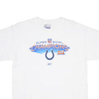 REEBOK Boys White Super Bowl Champions Graphic T-Shirt XL Short Sleeve Crew Neck
