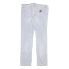 CARHARTT Mens Regular Fit Blue Denim Jeans W40 L34 Cotton Blend Zip Pockets