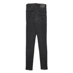 LEVI'S Line 8 Womens Jeans Black Slim Skinny Denim Medium W25 L32 Stylish Zip