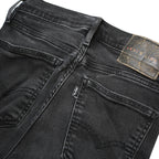 LEVI'S Line 8 Womens Jeans Black Slim Skinny Denim Medium W25 L32 Stylish Zip