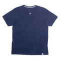 RUSSELL ATHLETIC Embroidered Maple Leaf Mens T-Shirt Blue Crew Neck L