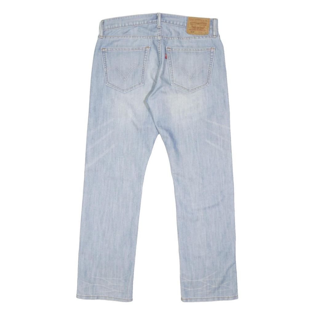 LEVI'S 514 Mens Jeans Blue Regular Straight Denim Light W34 L31 Classic Fit