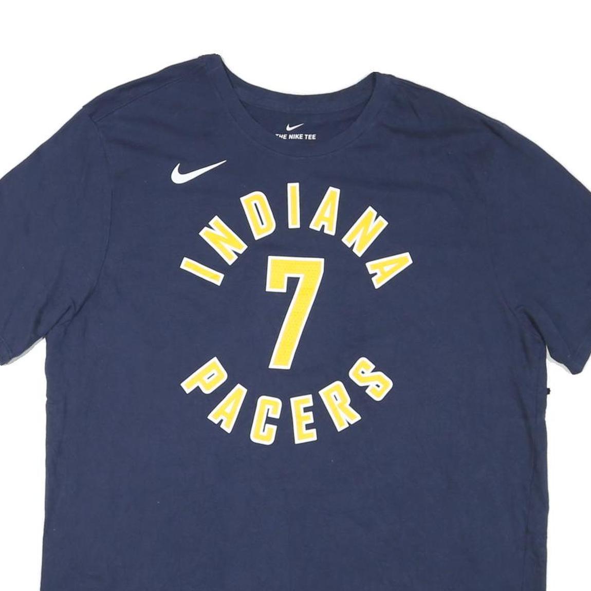 NIKE Mens Blue Indiana Pacers Graphic T-Shirt XL Short Sleeve Crew Neck