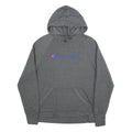 CHAMPION Womens Grey Pullover Hoodie L Cotton Blend Casual Sportswear