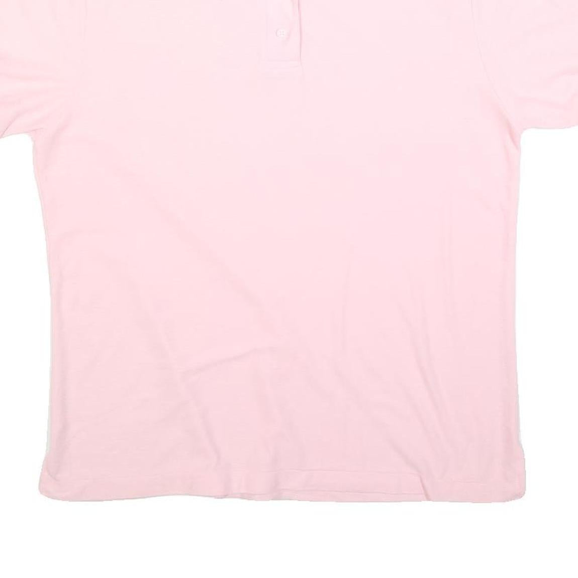 SLAZENGER Womens Pink Polo Shirt XL Cotton Blend Short Sleeve Basic