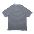 CHAPS RALPH LAUREN Mens Blue & Navy Striped Short Sleeve Polo Shirt XL Casual