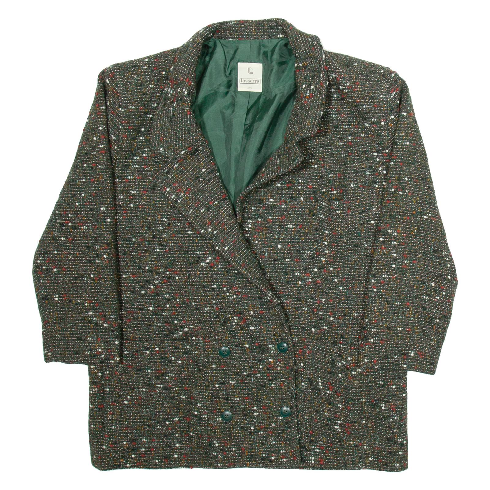 LASSERRE Mens Blazer Jacket Grey Spotted M