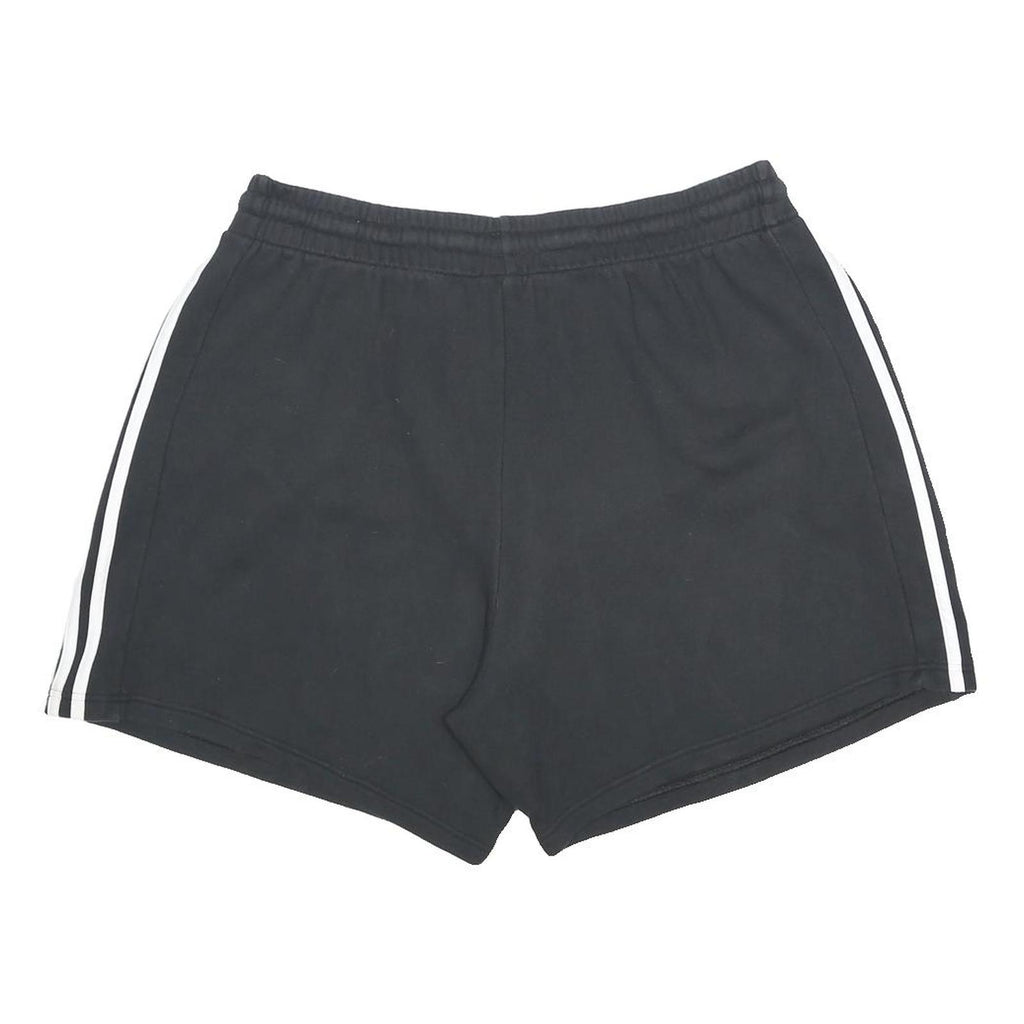 ADIDAS Mens Black Casual Shorts 2XL W36 Cotton Blend Drawstring