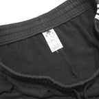 ADIDAS Mens Black Casual Shorts 2XL W36 Cotton Blend Drawstring